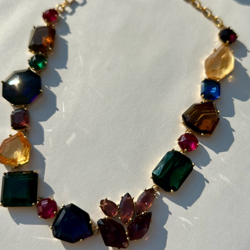 Kate Spade Perfectly Imperfect Stone Mixed Stone Crystal Necklace [RareVintage.] - Picture 5 of 15